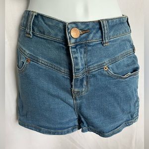 High Rise Jean Shorts
